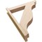 Ekena Millwork 5 1/2-in W x 28-in D x 36-in H Funston Slat Rough Cedar Woodgrain TimberThane Outlooker, Primed Tan OUTUR055X28X36FST24RCPR - alternate 2